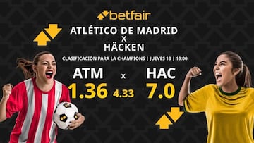 Atlético de Madrid vs. Häcken: horario, dónde ver, pronósticos y cuadro