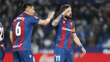 25/02/22 PARTIDO PRIMERA DIVISION 
 LEVANTE - ELCHE 
 PRIMER GOL JOSE LUIS MORALES 1-0 ALEGRIA