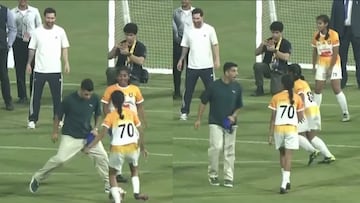 La humillación a Luis Suárez durante la gira de Messi en India