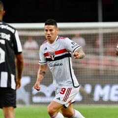 James sigue sumando: Entrega en su primera titularidad con Sao Paulo