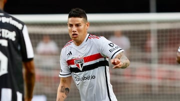 James Rodríguez y su primera titularidad en Sao Paulo