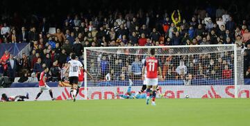 2-1. Adama Soumaoro marcó el segundo gol en propia puerta tras un centro de Gayá. 