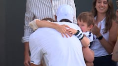 Jarry se acerca a su esposa y su hijo tras ganar en Wimbledon y regala la escena más emotiva del año