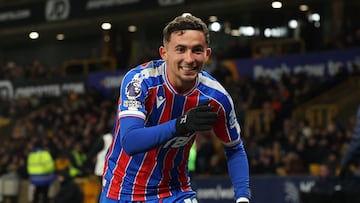 Yeremy Pino celebra un gol.