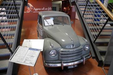 El Fiat 500 Belvedere de Fausto Coppi, expuesto en el Museo de los Campeones de Novi Ligure.
