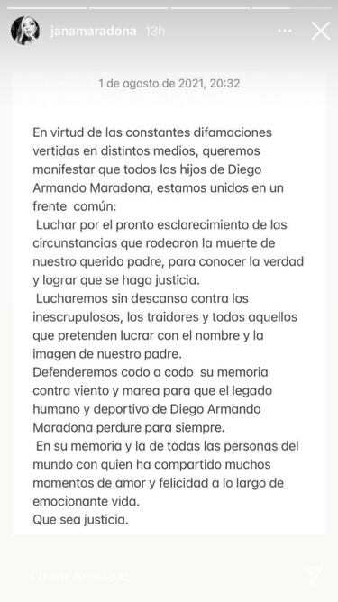Causa Maradona: los hijos y las hijas de Diego piden a la Justicia que investige a Matías Morla