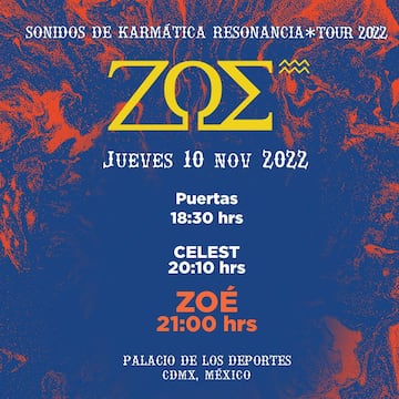 Zoé en Palacio de los Deportes: posible setlist, horarios y cómo llegar al Palacio de los Deportes