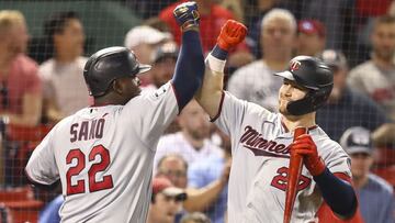 El pelotero dominicano, Miguel Sanó de los Minnesota Twins, conectó el cuadrangular más largo en la presente temporada en la victoria ante Red Sox.