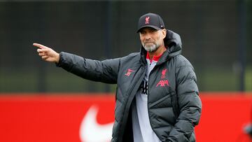 Klopp, durante un entrenamiento.