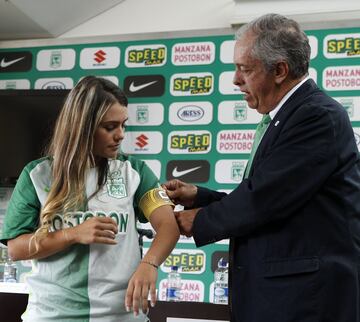 Atlético Nacional presenta su equipo femenino.