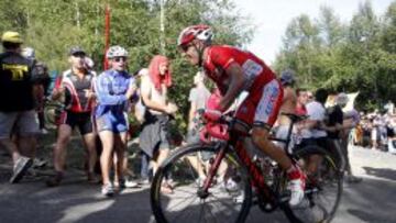 El &#039;Purito&#039; Rodr&iacute;guez, en una de sus &uacute;ltims carreras con su actual equipo.