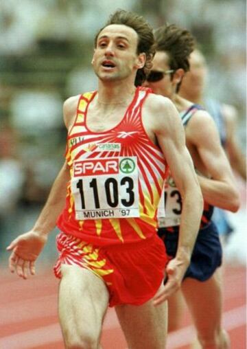 Fermín Cacho ganó la prueba de 1500 metros en la primera jornada de la Superliga Europa de atletismo que se disputó en el estadio Olímpico de Múnich en 1997.