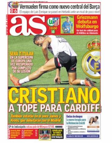 Las portadas de AS de agosto