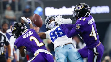 The Dallas Cowboys wide receiver was seen blowing up at QB Dak Prescott on the sidelines during their loss to the Baltimore Ravens on Sunday.