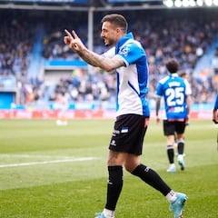 Joselu, última visita al Bernabéu como jugador albiazul