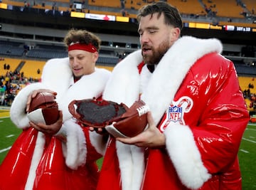 Patrick Mahomes and Travis Kelce have had a busy Christmas period.