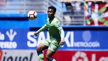 Kaptoum, durante un partido con el Betis.