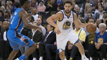 Klay Thomson durante un partido la pasada temporada.