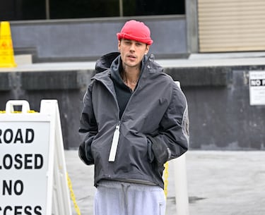 Justin Bieber visto el 15 de abril de 2025 en Los Ángeles, California.