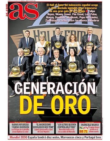 Las portadas de AS de octubre