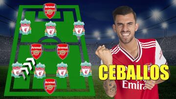 Fans del Liverpool explotan por aparición de Ceballos en XI ideal