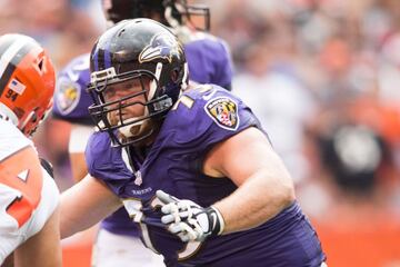 Marshal Yanda lleva años siendo el mejor guard de la NFL. Los Baltimore Ravens tienen en él la perfecta combinación de protección de pase y capacidad de abrir huecos a la carrera.