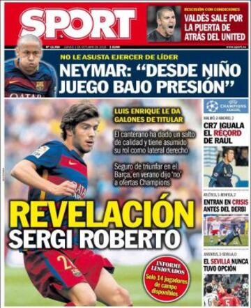 Portadas de la prensa deportiva