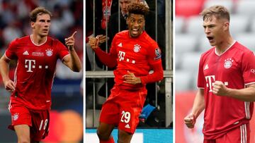 Goretzka, Coman y Kimmich.