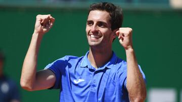 Albert Ramos celebra una victoria.