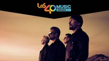U2 en el cartel de Los 40 Music Awards 2017