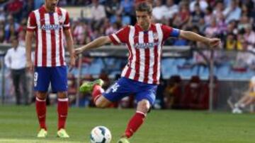 Gabi, en el partido ante el Almería.