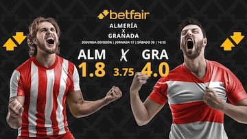 UD Almería vs. Granada CF: horario, dónde ver, pronósticos y clasificación