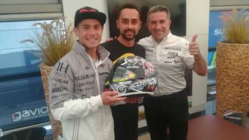 Bautista con Mario Ruiz y Aspar.