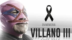 Villano III, legendario de la Lucha Libre Mexicana, fallece a los 66 años