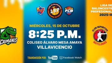 Sigue en vivo el partido Caimanes vs. Motilones