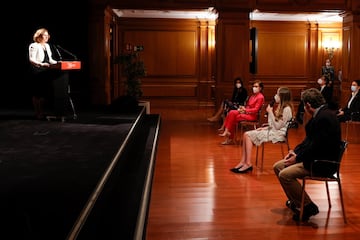 La Princesa Leonor durante el acto. 