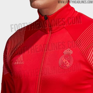 La sudadera Adidas Tango roja que lucirá el Real Madrid durante la temporada 2018-2019.