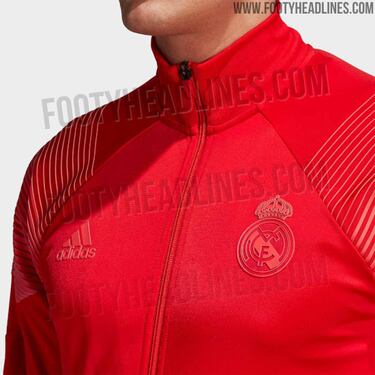 La sudadera Adidas Tango roja que lucirá el Real Madrid durante la temporada 2018-2019.