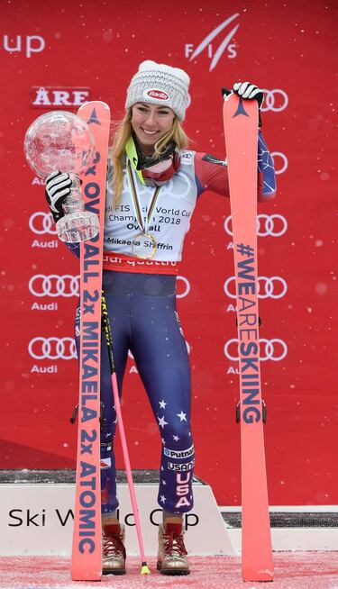 Mikaela Shiffrin, la Mozart del esqu¨ª, con otro Globo de Cristal