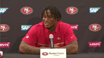 Reuben Foster colgó a los Saints cuando le llamaron los 49ers