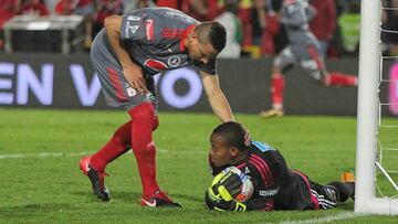 Wuilker Faríñez debutó con Millonarios ante América, por el Torneo Fox.