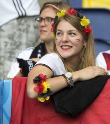 The beautiful game spills into the stands of the Euro 2016 venues