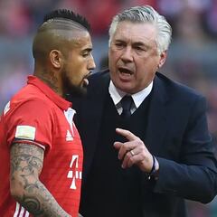 Vidal envía mensaje a Ancelotti