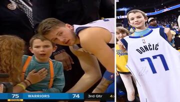 El detallazo de Doncic con un niño contra el que chocó