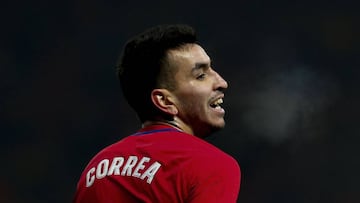 El futbolista argentino del Atl&eacute;tico de Madrid, &Aacute;ngel Correa, durante un partido.