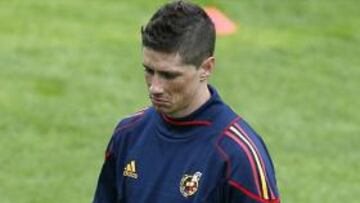 <b>PRECAUCIÓN.</b> Del Bosque y los servicios médicos de la selección no quieren forzar a Torres.