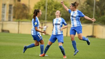 Jugadoras del M&aacute;laga Femenino. 