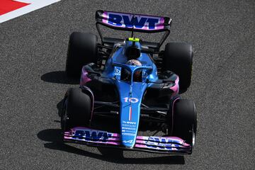 Pierre Gasly durante los primeros test de la temporada de Fórmula 1 2023.