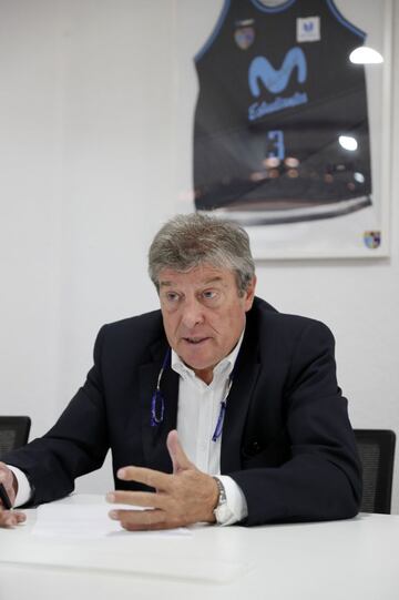 Fernando Galindo, presidente del Movistar Estudiantes, durante su entrevista con AS.