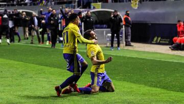 Celebración del Cádiz.